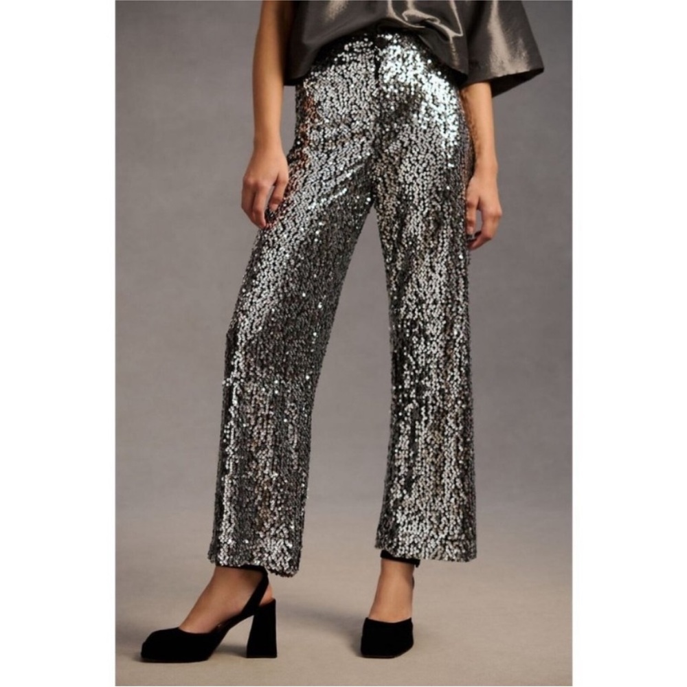 Maeve sequin Collette pants from Anthropologie size 30